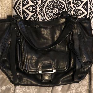 Black Leather Kooba Jonnie Bag